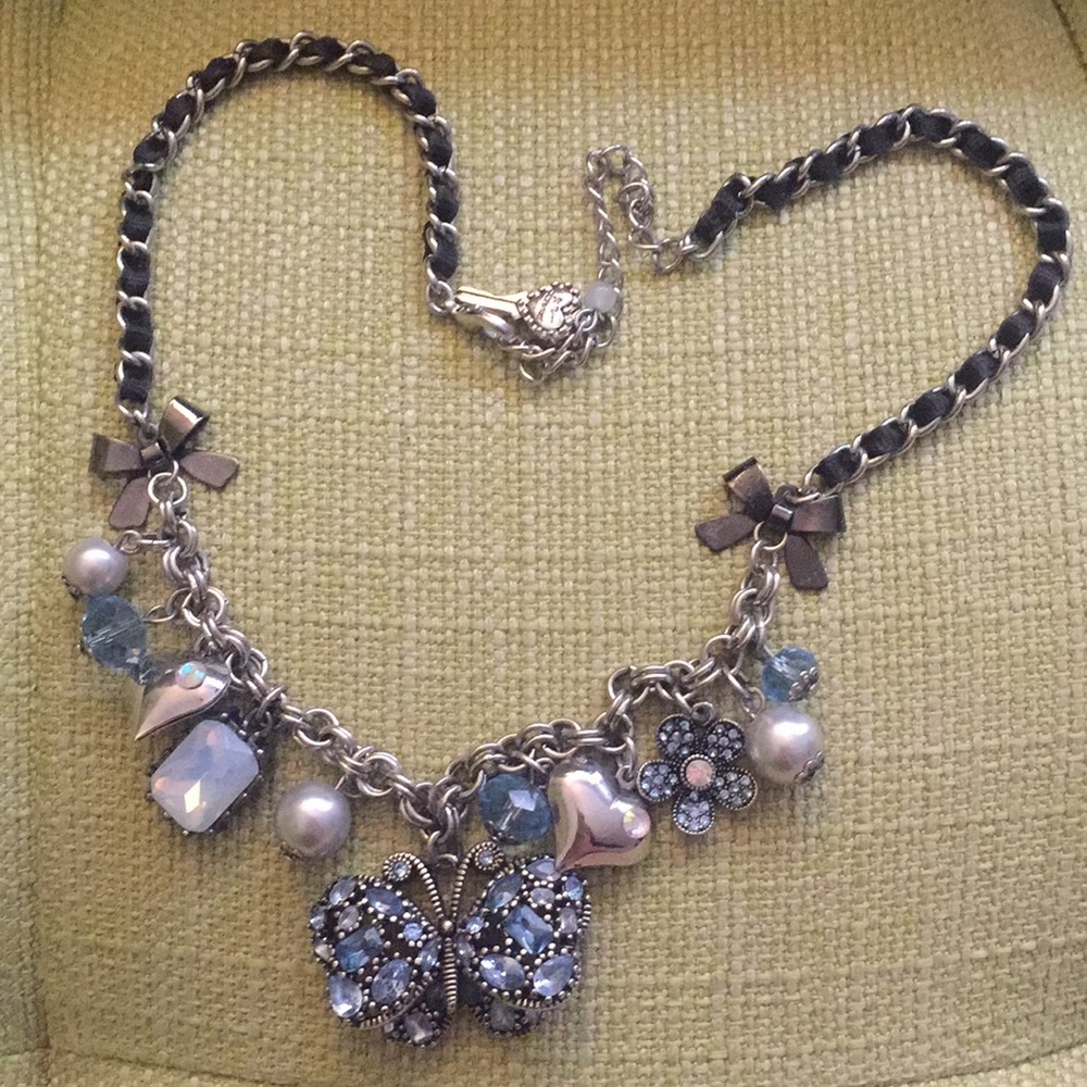 Betsey Johnson butterfly necklace
